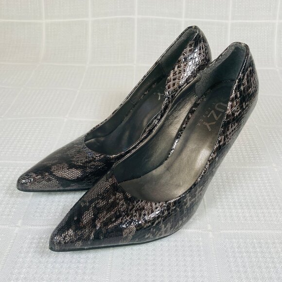 SUZY SHIER Snakeskin High Heels - Picture 6 of 15